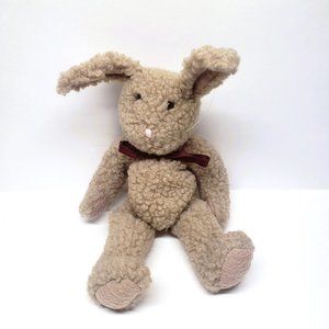 Vintage Boyds Bear Bunny Rabbit Bean Bag Plush Tan Easter Posable Ears 13"